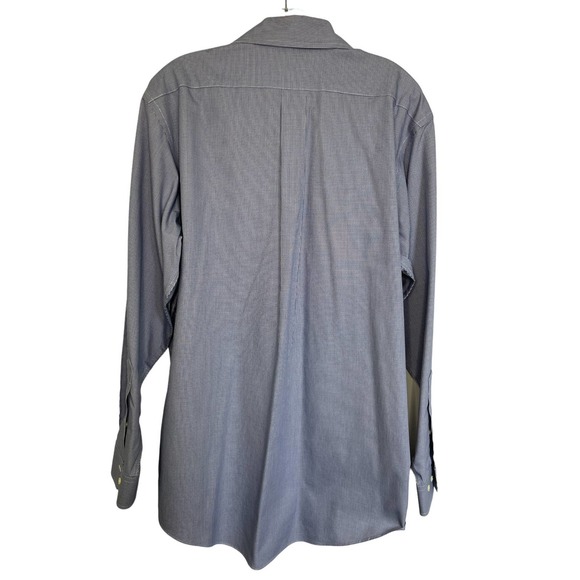 Brooks Brothers Men's Button Down Shirt Blue Non-Iron Slim Fit Size 16 4/5 - Picture 2 of 10